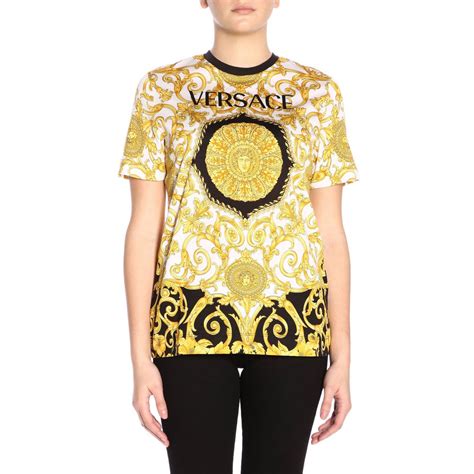 versace women t shirt red|Versace shirts cheap for women.